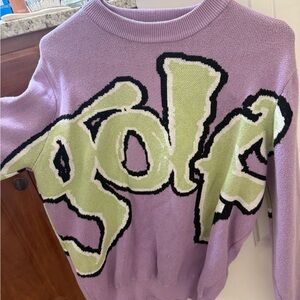 Golf Women's Purple and Green Safari Sweater